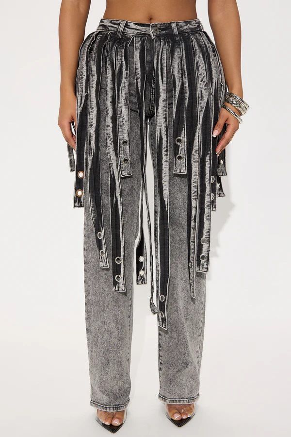 Trendy Distressed Skinny Jeans – Vintage-Inspired With Fabric Strips_mkmklike.com