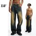 EF JEANS | 2023 Retro Washed Jeans Trendy Brand Versatile Loose And Thin Straight Casual Wide-leg Trousers_mkmklike.com