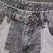 Men's Trendy Stylish Denim Shorts Summer Patchwork Unique Five Point Pants Appliqué Frayed Edges Korean Retro Riding Breeches_mkmklike.com