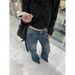 ELLE 9hour Design Texture Flared Jeans 2025 Autumn Winter Embroidered Back Pocket Casual Pants For Women Cxa535_mkmklike.com