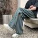 Men's Clothing Men's Straight Leg Jeans Trendy Wide Leg Loose Fit Blue Jeans For Teenagers Style Spring Autumn_mkmklike.com
