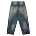 Men's Relaxed-Fit Heavyweight Jeans – Oversized Streetwear Style (S-XXL, Blue, 100% Cotton, Button Fly)_mkmklike.com