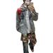 Loom Autumn Winter New European American High Street Ripped Denim Male Student Ruffian Handsome All-match Distressed Jacket_mkmklike.com