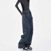 American High Street Design Curved Knife Jeans Women 2025 Spring And Autumn Loose Wide Leg Banana Sickle Pants For Men_mkmklike.com