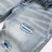 Men's Slim Fit Jeans Ripped And Patched High Street Style Supply_mkmklike.com