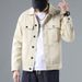 Cowboy 2025 Spring Autumn New Korean Version Loose And Trendy Handsome Men's Workwear Jacket Versatile Clothes_mkmklike.com