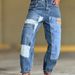 Women's Clothing Women's Tapered Jeans Multi Pocket Deconstructed Patchwork For Formal & Casual For Women_mkmklike.com