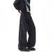 Men's Clothing Retro Deconstructed Washed Scimitar Jeans Slimming Loose Casual Straight Wide Leg Trousers For Men And Women_mkmklike.com
