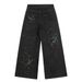 Galaxy Star Embroidered Jeans For Men Loose High Street Trendy Brand Ins Niche Design Straight Long Pants_mkmklike.com