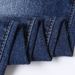 Men's Stretch Skinny Jeans Multi Layered Design Slim Fit Blue Trousers_mkmklike.com