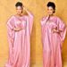 Women's Dress African Women's Robe Silk Jacquard + Belt New Fabric_mkmklike.com