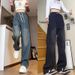 2025 American Jeans Men's And Women's Same Retro High Street Loose Straight Casual Large Size Floor Pants_mkmklike.com