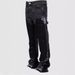 Men's Stretch Denim Cargo Pants - Straight Leg Vintage Workwear With Patchwork & Layered Design For Casual Street Style_mkmklike.com