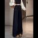 New Autumn Black Plus-size Stretchy Flared Jeans For Women With A Pear-shaped Figure, Loose Fit, High-waisted, Slimming_mkmklike.com