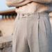 French Double Pleat Woolen Trousers Men's High-Quality Straight Slim Paris Button Business Casual Commuting Suit Pants_mkmklike.com