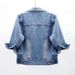 Women's Clothing Three Quarter Sleeve Denim Jacket For Women Short Spring And Summer New Arrival Slim Fit Versatile Cardigan Versatile Student Top_mkmklike.com
