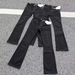 Men's High Waist Vintage Washed Black Jeans – Cleanfit Stretch Denim Pants With Distressed Details & Slight Flare Hem_mkmklike.com