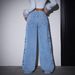 High Waisted Washed Bow Tie Jeans for Women Sexy Y2K Style American High Street Fashion 2026 Trendy Denim_mkmklike.com