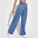 Women's Clothing Jeans High Waist Slim Straight Denim Trousers_mkmklike.com