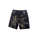 Men's Embroidered Distressed Denim Shorts – Vintage Washed & Artistic Stitching For Edgy Style_mkmklike.com
