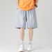 Men's Casual Denim Shorts American Streetwear Style Lightweight Summer 5-Inch Inseam Trendy Loose-Fit Cargo Shorts for Teens And Adults_mkmklike.com