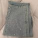 plus Size High-Waisted Wide Leg Jeans Light Wash Rhinestone Embellished Loose Fit Floor-Length Straight Denim For Women_mkmklike.com