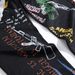 High Street Trendy Men's Stretch Slim Fit Jeans 3D Printed Black With Skull Graffiti Mid Rise Trousers_mkmklike.com