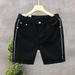Men's Summer Casual Denim Shorts Straight Leg Breathable Printed for Streetwear College Style_mkmklike.com