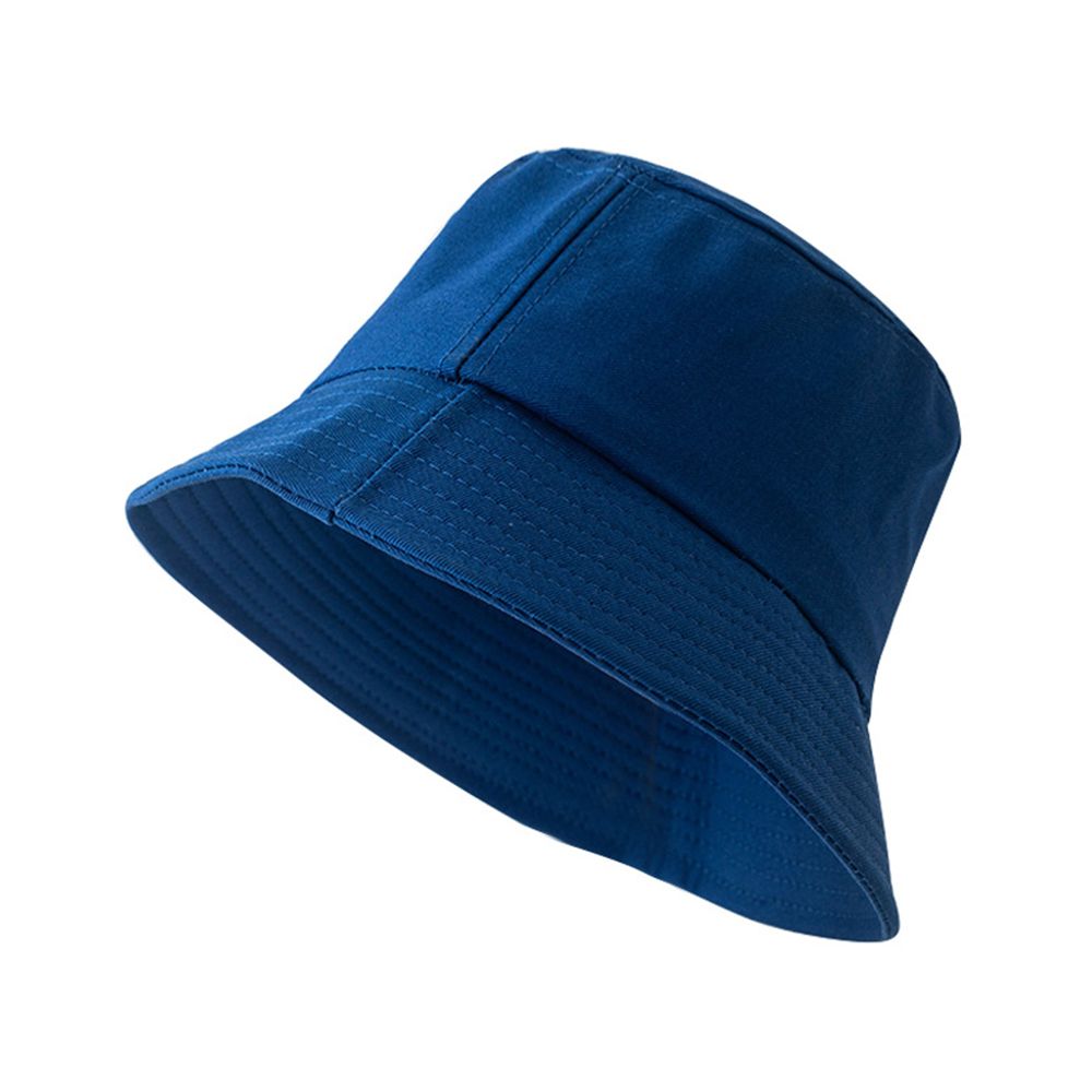Hot Sale Retro Washed Cowboy Bucket Hat Women Men Wide Brim Sunscreen Sunhat Visors Outdoor Solid Color Denim Blue Black_mkmklike.com