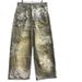 Vintage Washed Distressed 3D Print Jeans - Unisex Baggy Streetwear Denim Pants With Artistic Rips & Wide Leg For Casual Outfits_mkmklike.com
