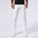 Men's Slim Fit Straight Leg Jeans White Versatile Business Casual Gentleman Jeans for Spring And Summer_mkmklike.com