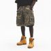 Summer Camouflage Loose Fit Cargo Pants For Men Washed Distressed Five Point Multi Pocket Denim Shorts American Style_mkmklike.com