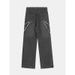 Men's Clothing Men's Distressed Streetwear Jeans With Irregular Star Embroidery - Relaxed Fit Straight Leg Denim Pants For Casual & Urban Style_mkmklike.com