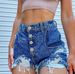 Women's Clothing fashion four seasons street fashion denim shorts_mkmklike.com