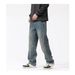 Men's Clothing Men's Street Style Washed Distressed Jeans Straight Leg Loose Fit Spring Autumn Trendy High Street Vibe Long Pants_mkmklike.com