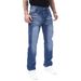 Men's Slim Fit Stretch Denim Jeans – European Washed Blue Straight-Leg Tapered Pants (S-2XL)_mkmklike.com
