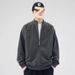 Spring And Autumn Sweatshirt Cardigan Jacket Stand Collar Trendy Brand Casual Sports Thin Style Men's Top Couple Winter_mkmklike.com