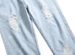 Men's Straight Slim Fit Ripped Jeans Midweight Polyester Denim White Point Non-Elastic Cropped Skinny Pants_mkmklike.com
