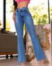 K New Women's High-waisted Flared Jeans For Tall Women_mkmklike.com
