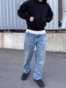 Men's Clothing Washed Jeans Cleanfit Workwear Loose Straight Logging Pants_mkmklike.com