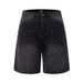 Men's High Street Washed Jacquard Denim Shorts – Relaxed Fit Cargo Shorts (S-3xl) Artisan Washed Texture_mkmklike.com