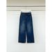 ICC Vintage Wash Pattern Flocked Slimming Straight-Leg Jeans For Women, Winter Style, Guangzhou Thirteen Lines 10580_mkmklike.com