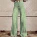 Women's Clothing Striped Wide Leg Straight Leg Flared Jeans For Women_mkmklike.com