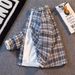 Xiaoxiangfeng Woolen Coat Men, Loose Casual Versatile Top, New High-end Plaid Shirt Jacket For Spring And Autumn_mkmklike.com