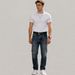 Autumn Blue Washed Men's Jeans – Mid-Rise Straight Leg (S-XXXL, 100% Cotton, Vintage Distressed For Everyday Versatility)_mkmklike.com