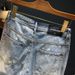 Men's Clothing Denim Shorts Men's Loose Casual Shorts Mid Waist Straight Summer Wear White Dot Hole Shorts_mkmklike.com