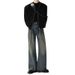 American Retro Loose Jeans Men's And Women's Pleated Wide-leg Pants Straight Floor-mopping Trousers_mkmklike.com