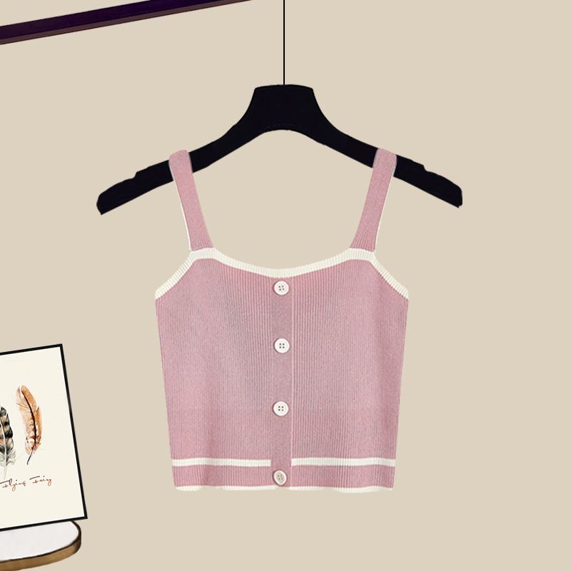 Women’s Clothing Plus Size Women's Summer Wear A Complete Set Of New Sun Protection Shirt Slim Suspenders Denim Shorts Three Piece Set_mkmklike.com