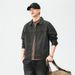 High End Gray Denim Men's Autumn New Line Loose Jacket American Plus Size Top_mkmklike.com