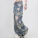 Women's Clothing Retro Printed Ripped Jeans Women's Loose Straight Leg All Match Mopping Wide Leg Pants_mkmklike.com